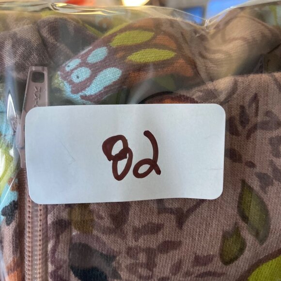 Womens Inner Child Floral Zip Jacket Brown Blue XS Cotton Embroidered Detail - Picture 11 of 11